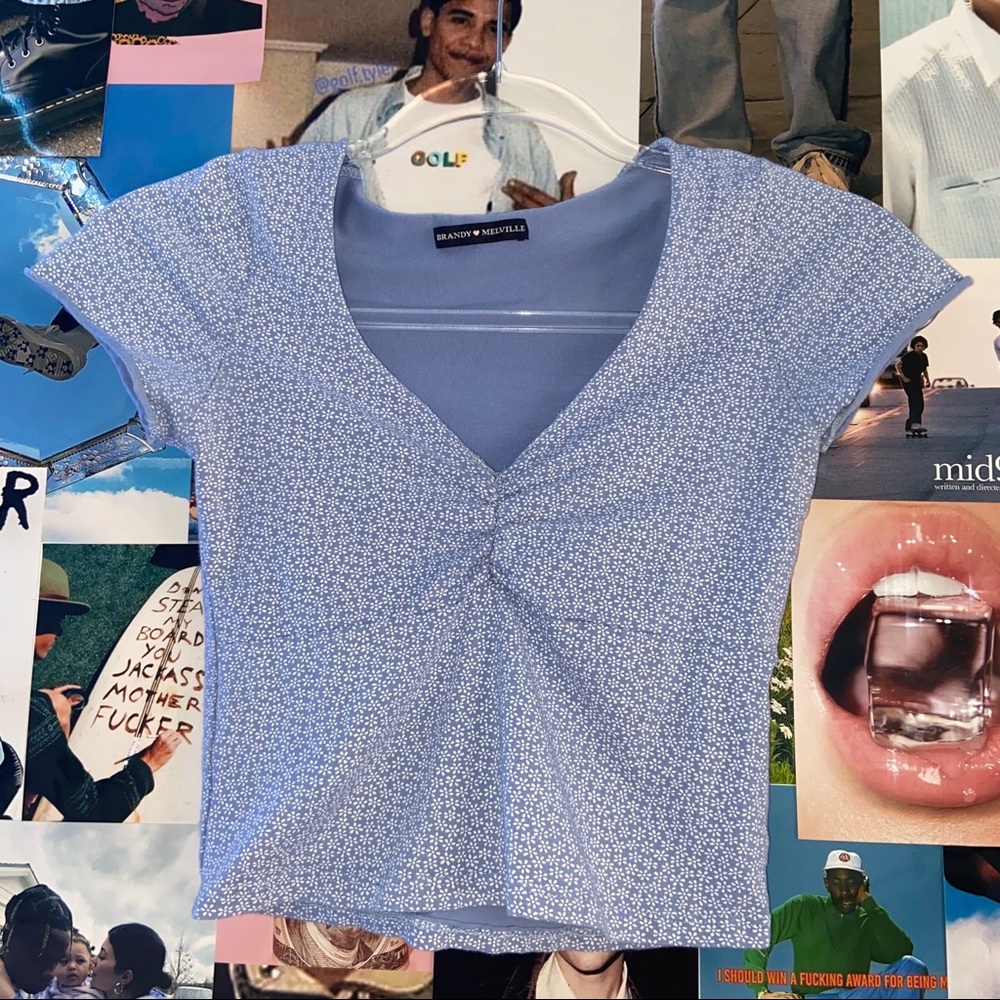 Brandy Melville Floral Gina Top